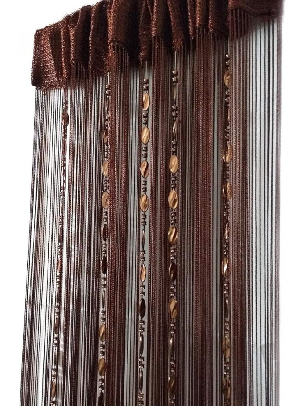 100cmX200cm Decorative Door String Curtain Beads Wall Panel Fringe Window Room D
